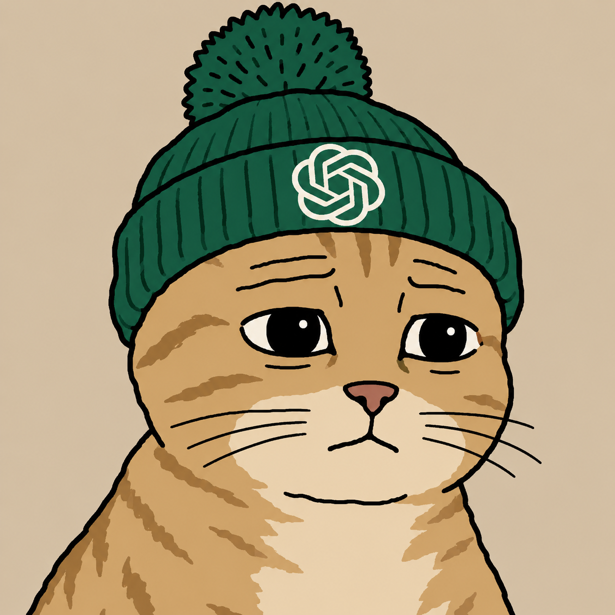 WOJAKGPT cat character